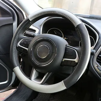 

Color My Life 38cm Trend Odorless Leather Steering Wheel Cover For Vw Golf 4 5 6 Polo Passat Gol Bore Jetta MK7 CC Tiguan Beetle