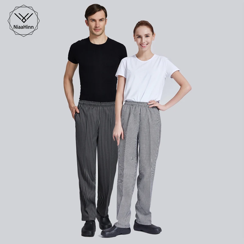 

Hotel cook waiter pants Cook chef work clothes restaurant Chef Elastic trousers work clothes men zebra pants uniform wholesale