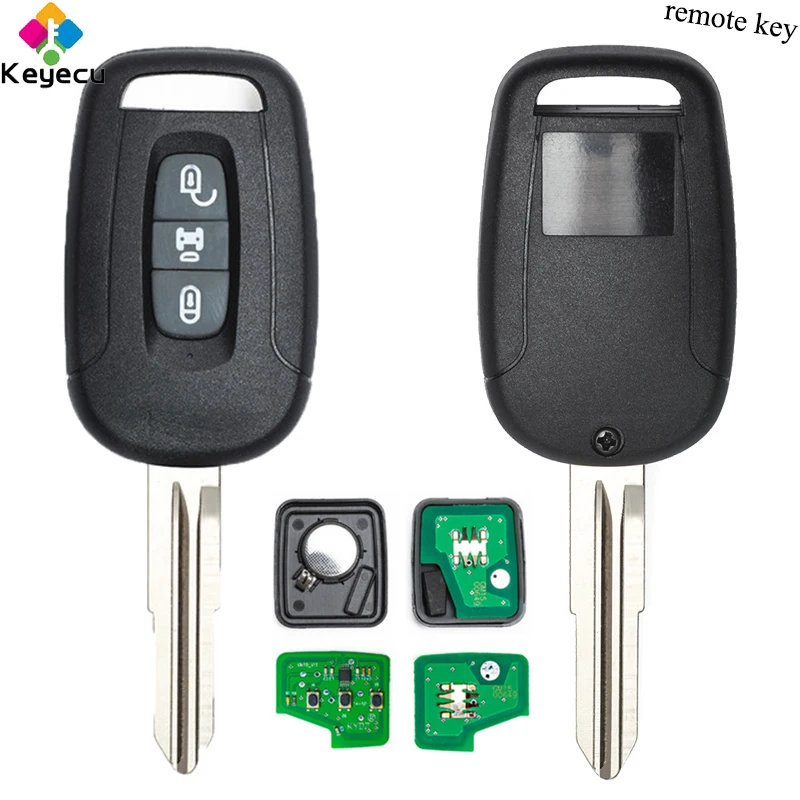 

KEYECU Replacement Remote Control Key With 3 Button 433MHz ID46 Chip - FOB for Chevrolet Captiva 2008 2009 2010 2011 2012 2013