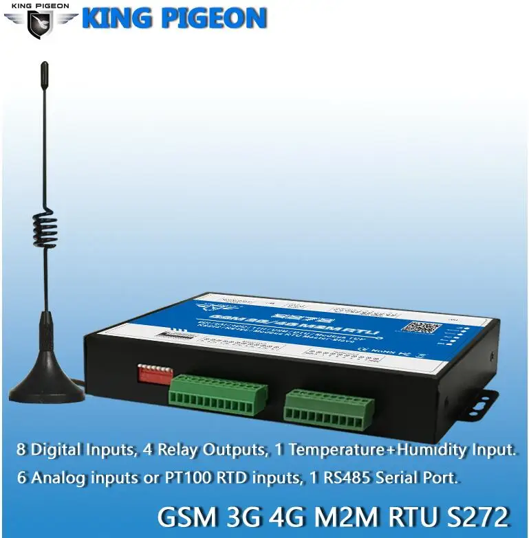 Modbus GSM 3g 4 г RTU температура мониторинга влажности системы SMS приложение оповещения удаленного коммутатора с бесплатный звонок S272