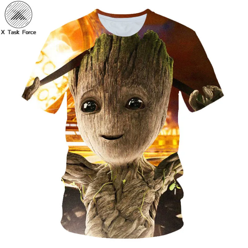 

Groot T Shirts Tees Men Unisex X planet monarch Bounty Hunter Superhero Movie guardians of the galaxy funny Novelty 3d t-shirt