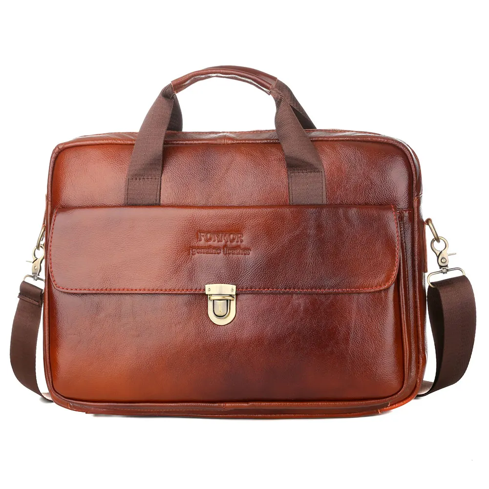 

Hot Man Leather Retro Handbag Business Shoulder Bag Briefcase Messenger BVN66