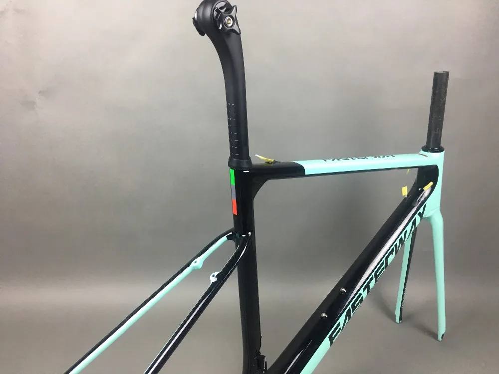 Top 2019 design super light FASTERWAY classic carbon road frameset D Brake carbon bike frame:Frameset+Seatpost+Fork+Clamp+Headset 20