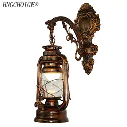 Винтажный светодиодный настенный светильник Амбарный фонарь в стиле ретро, керосиновая лампа Настенный светильник Европейский античный