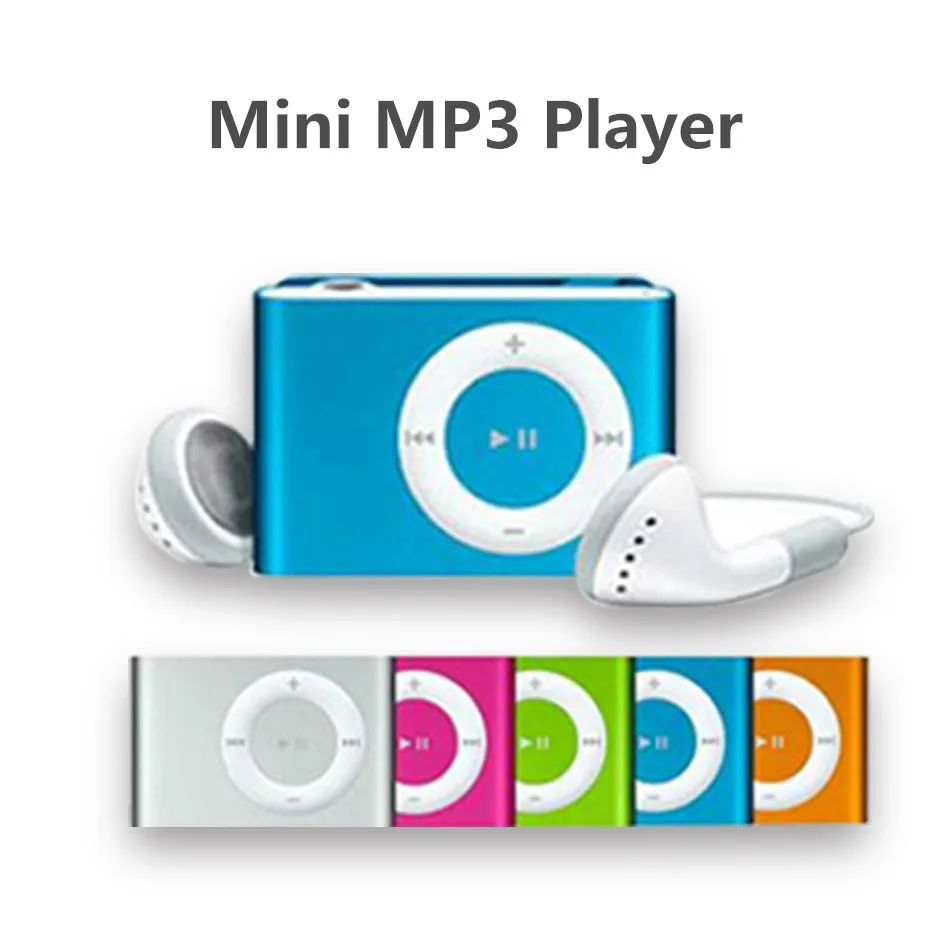 MP3 Music Media Mini Clip Metal USB Classic MP3 Player With Earphone