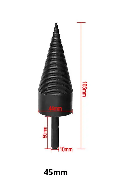 45mm Round with step Бытовой двойной применение разделочные Spillter топливная машина дрель Дерево Конус развёртки удар драйвер бурильные долото разделение бурения инструменты - Цвет: 45mm Round with step