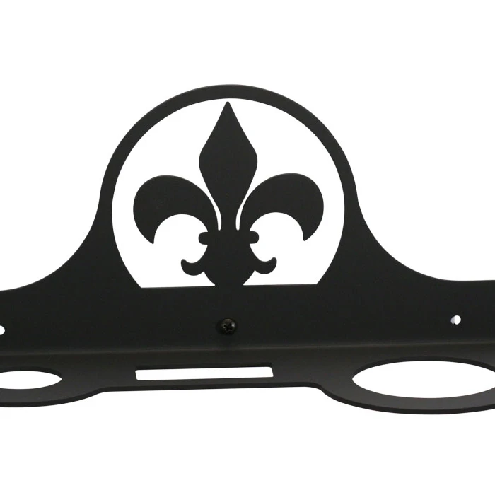 Village Wrought Iron Fleur-de-lis - Hair Dryer Rack