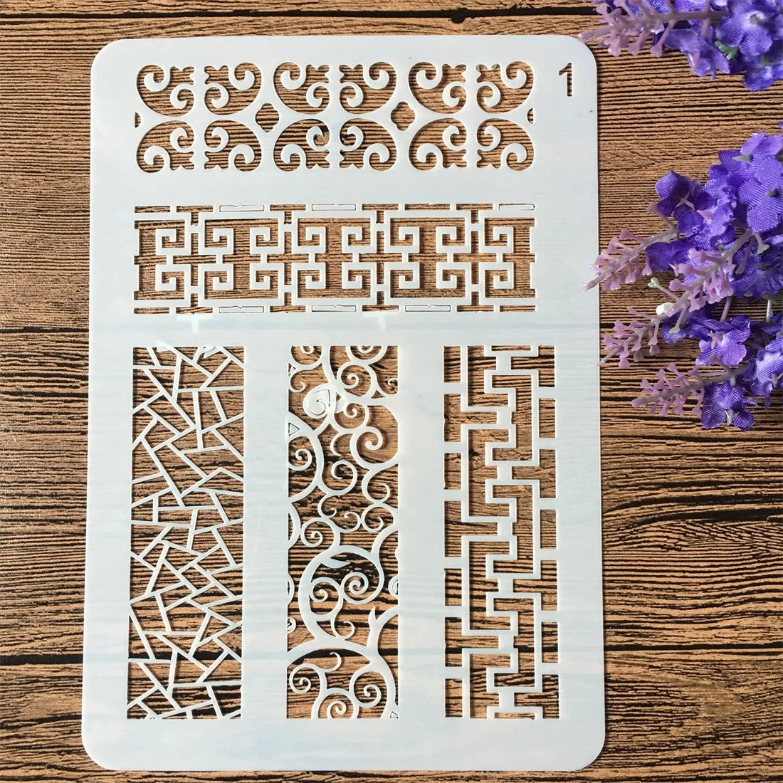 

1Pcs Rectangle Frame DIY Layering Stencils Wall Painting Scrapbook Coloring Embossing Album Decorative Card Template