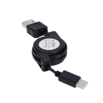 

Retractable USB Type-C Cable USB-C Charging Cord Data Transfer Sync Wire Flat Noodle Line for Huawei P9 Honor 8 Mate 9