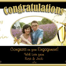 При индивидуальном заказе бутылка шампанского фото рамка для свадьбы для годовщины помолвки вечерние поздравления подарок украшения