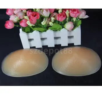 

1 Pair New Silicone Inserts Push Up Pads Breast Enhancer New Gel Bra Size 2 Complexion