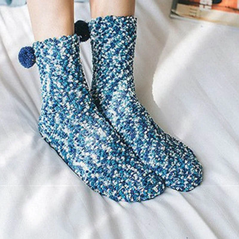 Рождественские коралловые флисовые пушистые коралловые бархатные толстые теплые носки для женщин полотенце пол/носок для сна Высокое качество Sox с подарочной коробкой