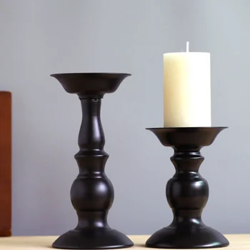 

Metal Candle Holder Flower Vase Bronze Candelabra Wedding Table Candlestick Decoration Home Candle Stand Exquisite Ornament