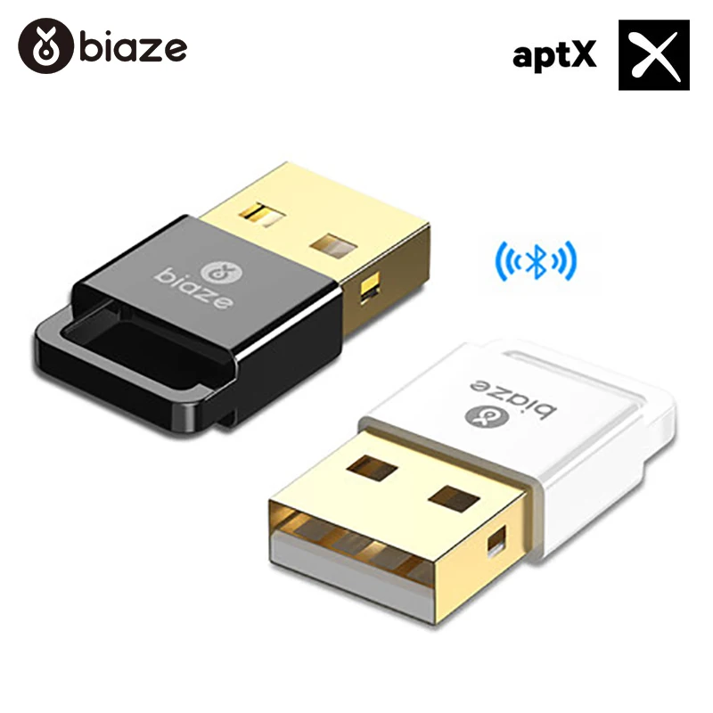 

Biaze Wireless USB Bluetooth Adapters 4.0 USB Bluetooth Dongle Phone Music Bluetooth Transmitter Receiver For PC Laptop Computer