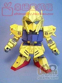 

SD Gundam Series HYAKU-SHIKI3d Paper Model DIY Manual