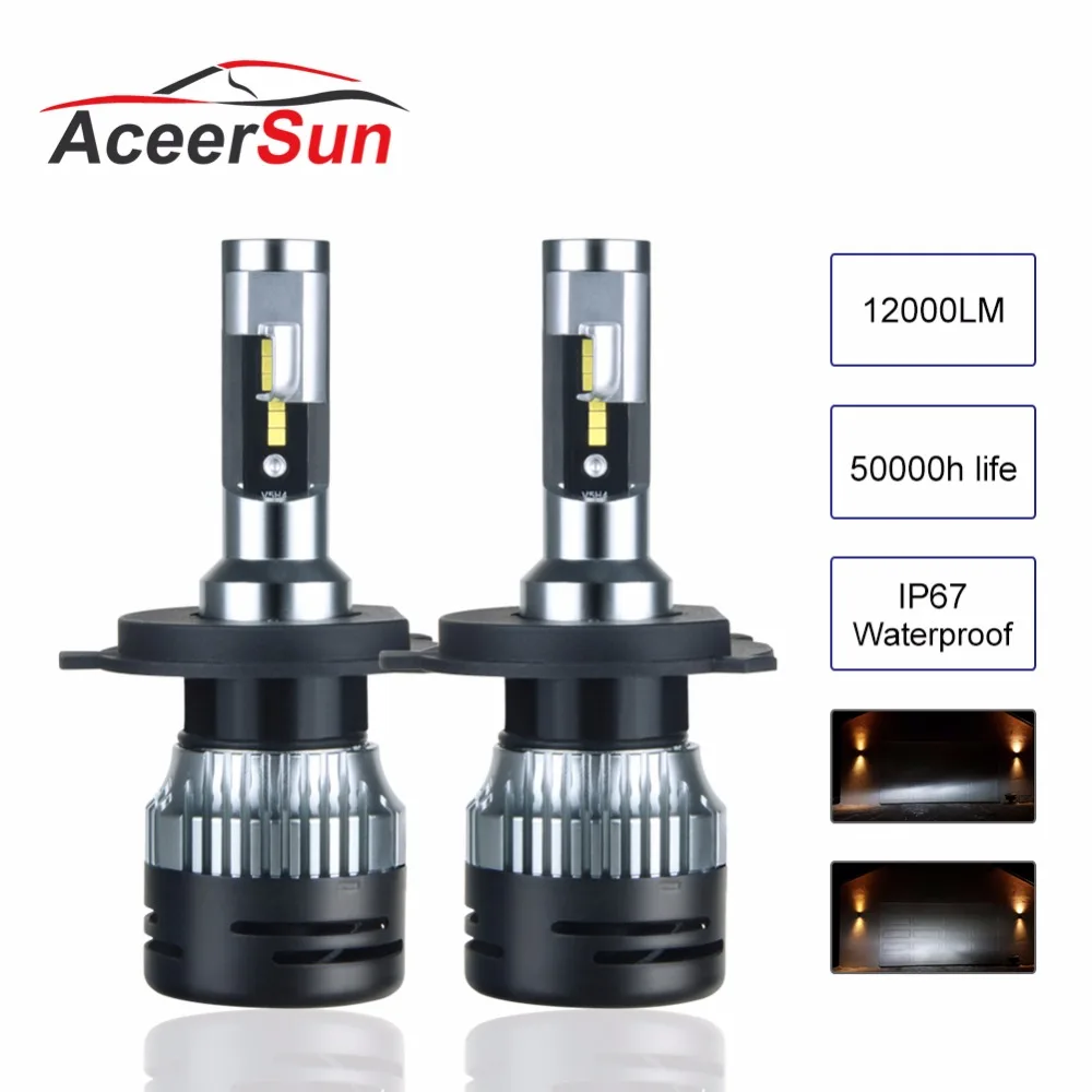 

H4 H7 H11 H1 H8 LED Car Headlight Bulbs Super bright Hi-Lo Beam ZES 50W 12000lm 6500K Auto Led Headlamp Fog Light Bulb 12 v 24 v