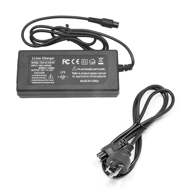 

1Pc 42V 2A AC DC Power Adapter Battery Charger For Smart Balance Scooter Wheel