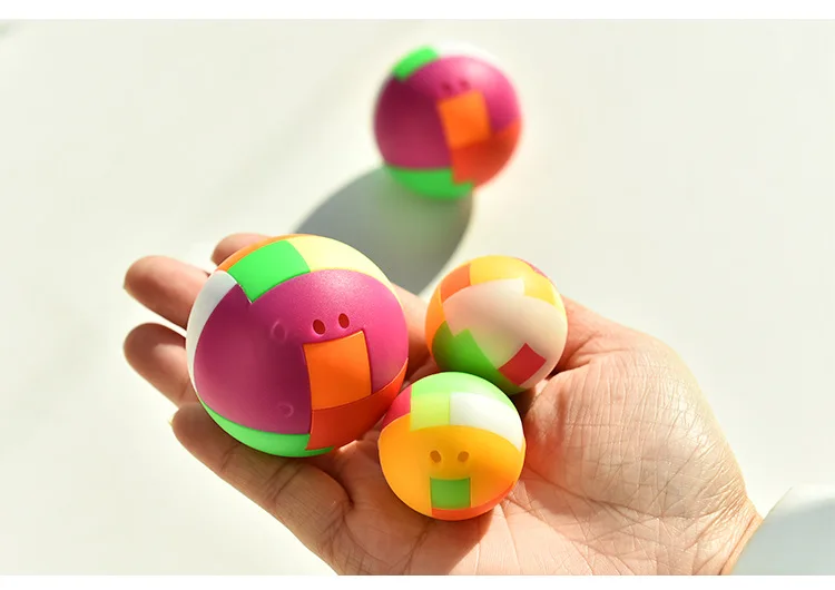 Творческий разведки сборки мяч детских развивающих заклинание вставки строительные блоки игрушки 4,5 см куб ball игрушка