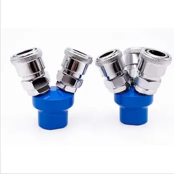 

Sealed well self-locking quick male and female air compressor Diverter valve round head 2 ,3 way Air pump air compressor joint