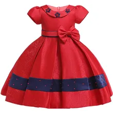Flower Girl Dress With Big Bow Party Baby Girls Princess Dresses Children Clothing Christmas Costumes Vestidos de Menina Infants Flower Girl Dress With Big Bow Party Baby Girls Princess Dresses Children Clothing Christmas Costumes Vestidos de Menina Infants