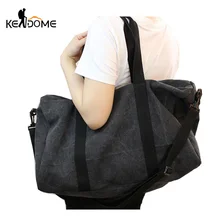 Винтажная однотонная парусиновая спортивная сумка для женщин, для фитнеса, на плечо, тренировочные сумки, туристическая спортивная сумка, через плечо, Bolsa XA516WD