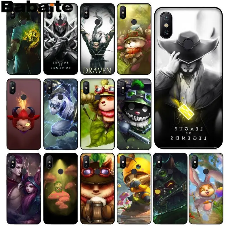 

Babaite League of Legends lol Hero Teemo Phone Case cover Shell for xiaomi mi 6 8 se note2 3 mix2 redmi 5 5plus note 4 5 5 case