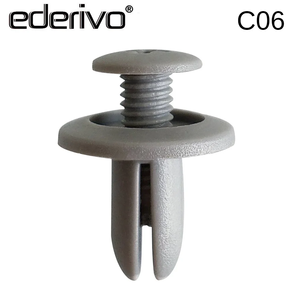 Ederivo 1PCS C06 6mm Hole Nylon Car Fastener Clips automotive fender