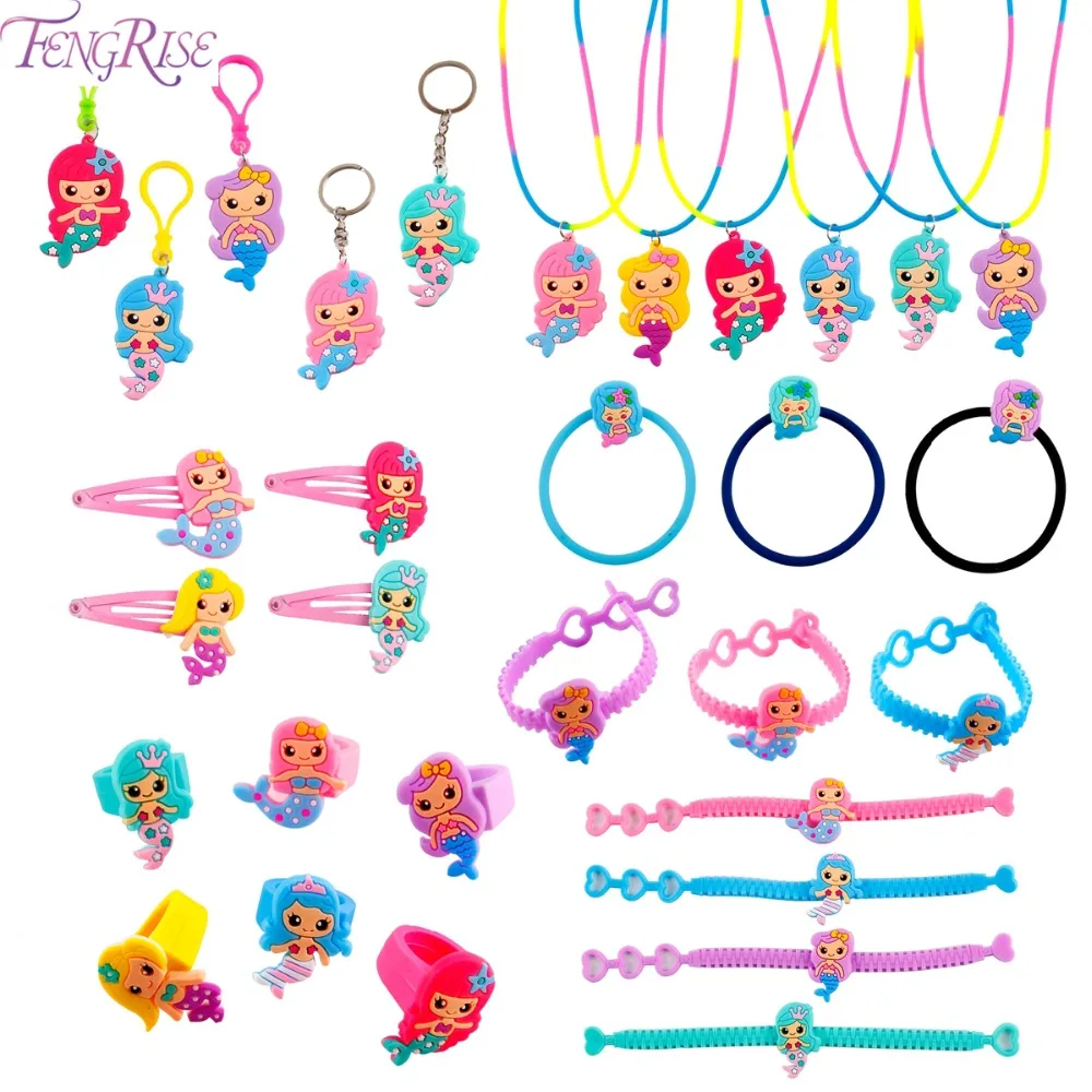 FENGRISE Paper Mermaid Banner Kids Mermaid Birthday Party Supplies Mermaid Decoration Happy Birthday Garland Girl Birthday Decor