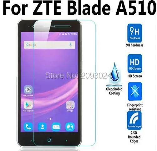 

2pcs For ZTE Blade A510 / A510T / BA510 Tempered Glass Film For ZTE Blade A 510 Screen Protector Cover Protective Film Case