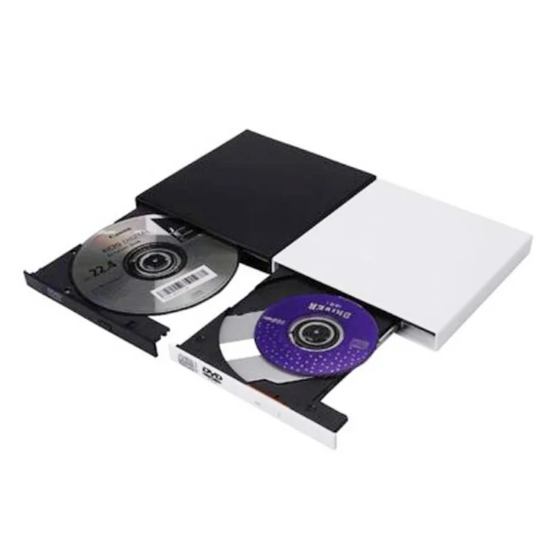  Optical Drives Cases137*134*17mm Portable USB 2.0 DVD CD 8 and 12 cm DVD-Rom DVD-Combo SATA Externa