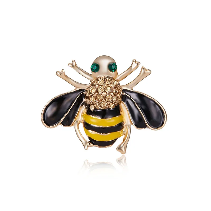 Милый желтый брошь с насекомым Пчелой для Для женщин брошь в виде муравья одежда аксессуары эмаль броши на булавке, ювелирные изделия в качестве подарка