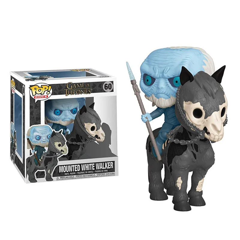 

Funko Pop Game of Thrones Night King Mounted White Walker #60 Vinyl Action Figure Toy Game of Thrones Figure Collection Hot Toys