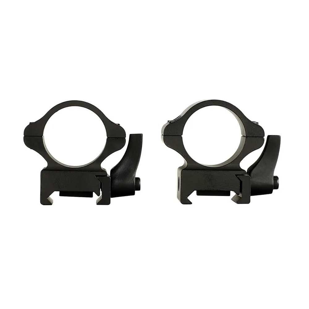 Polegada de Baixo Perfil Médio Liberação Rápida Picatinny Weaver Escopo Anéis Caça Tático Riflescope Monta Acessórios 25.4mm 1 Aço 12 Esporte e Lazer