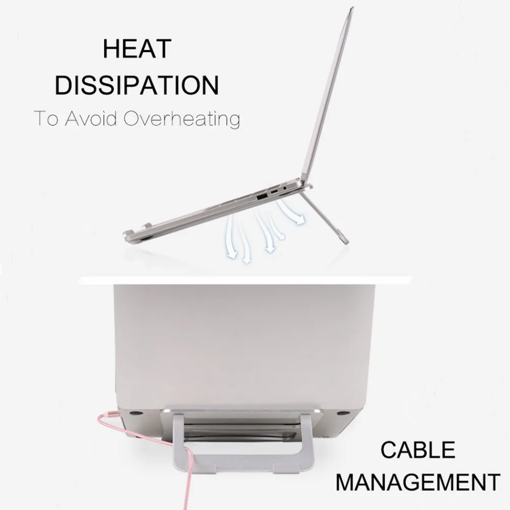 Metal Foldable aluminum alloy computer stand desktop cooling portable laptop | Автомобили и мотоциклы