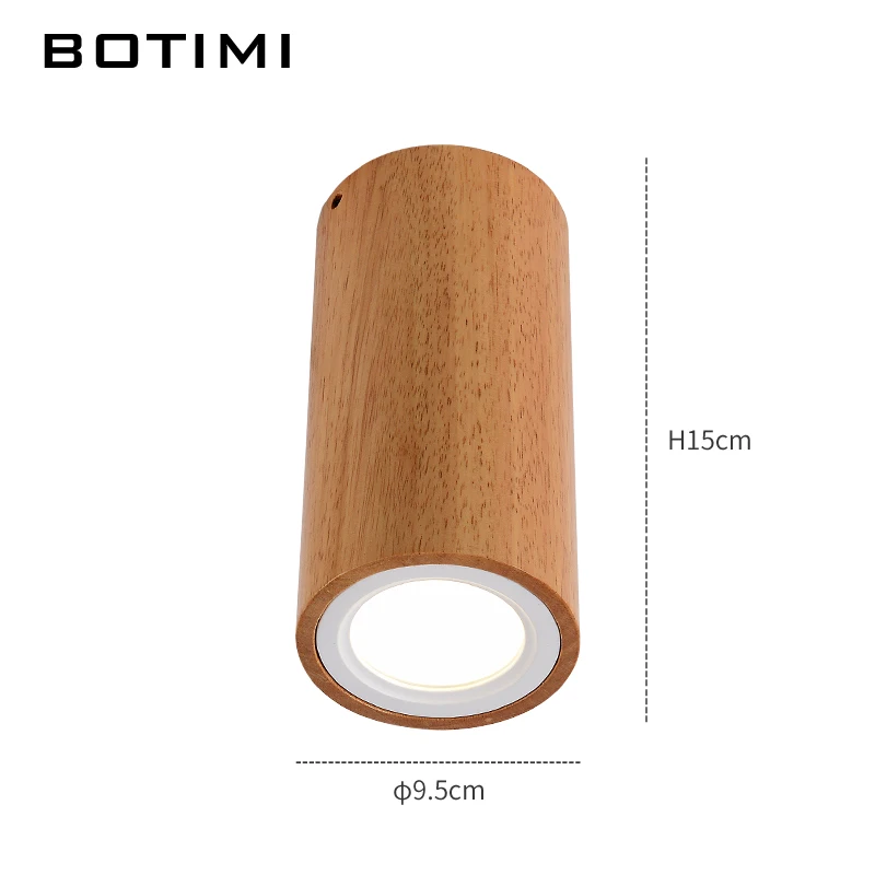 Botimi Modern Led Ceiling Lights For Corridor Small Round Wooden Ceiling Lamp Modern Square Luminaire Cuboid Wood Lightings Ceiling Lights & Fans Lights & Lighting