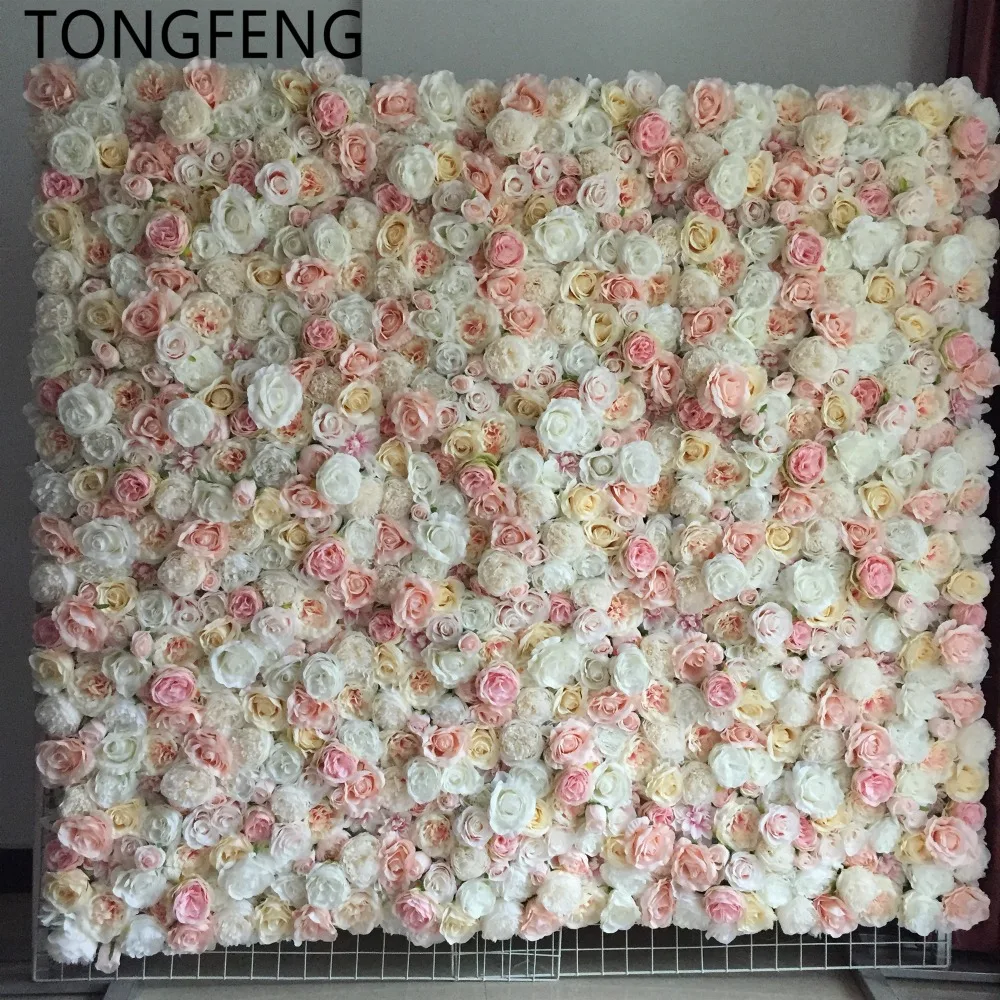 TONGFENG 8 шт./лот Mixcolor 3D цветок настенная панель бегунок цветы Шелковая Роза Пион