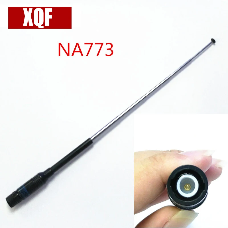 

XQF NA-773 144/430 MHz telescopic antenna BNC connector for ICOM IC-V8/V82 two way radio free shipping