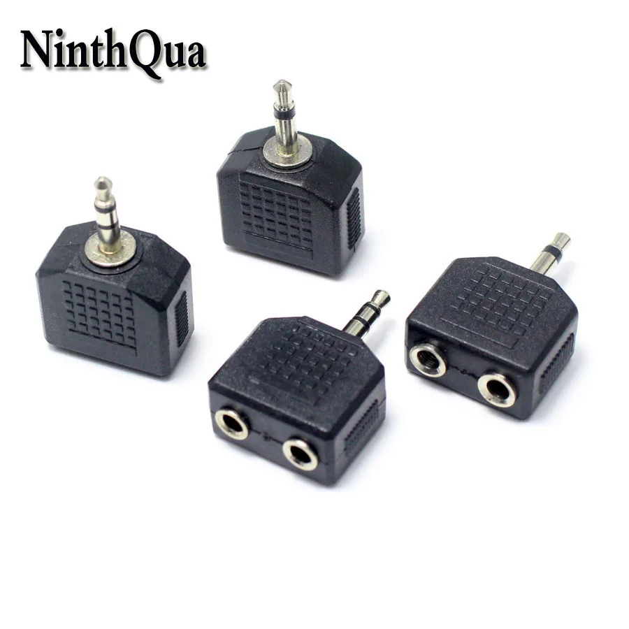 

1pcs 3.5mm Mono / Stereo Male Plug to Female jack 2 in 1 2Pole / 3pole Audio Plugs Socket Converter Adapter Extension Connector
