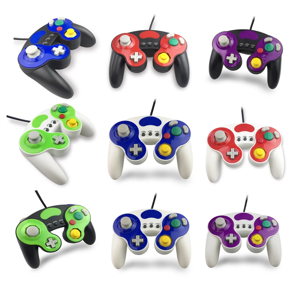 xunbeifang 50sets Wired font b Gamepad b font Controller With Three Button for Game Cube N