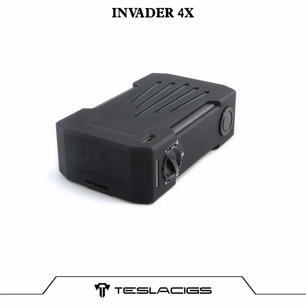 Оригинальный Tesla Invader 4X280 Вт Teslacigs 4X vv Box mod Vape Поддержка RDA танк электронная