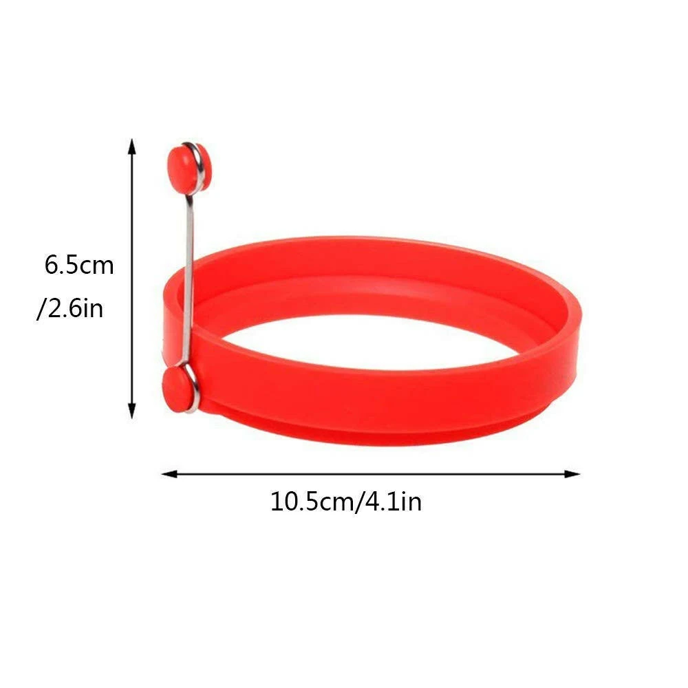 1 шт. антипригарное Силиконовое кольцо для яиц, для завтрака, блинов, формы для яиц, блинов, кухонные аксессуары, форма для жарки, кухонный инструмент для приготовления пищи