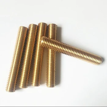 

M8*60MM 4pcs/lot Metric Brass Thread Rod Bar Copper Full Thread Stud
