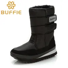 Men boots winter shoes snow boot large big size 36 to 47 black basic boy Brand man Buffie Style bota warm boots thick fur lining