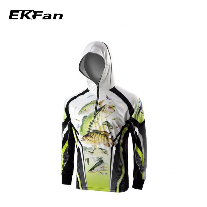 New Men UV Protection Breathable Moisture Wicking Fishing Clothing Long