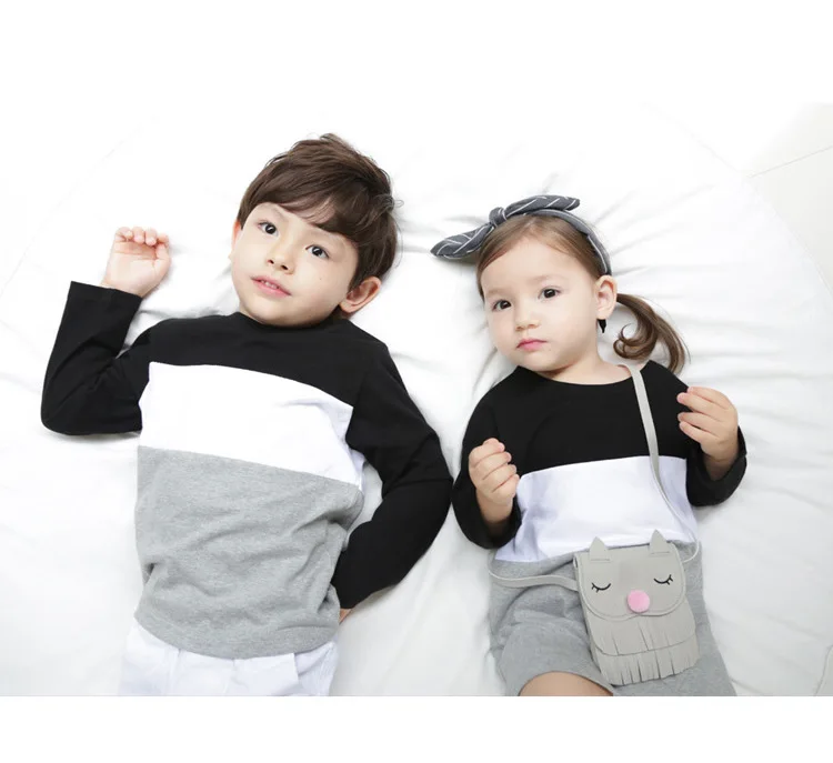 Family Look Mother Father And Me Matching Clothes Mom Baby Girls Dress Dad Boys Tshirts 8