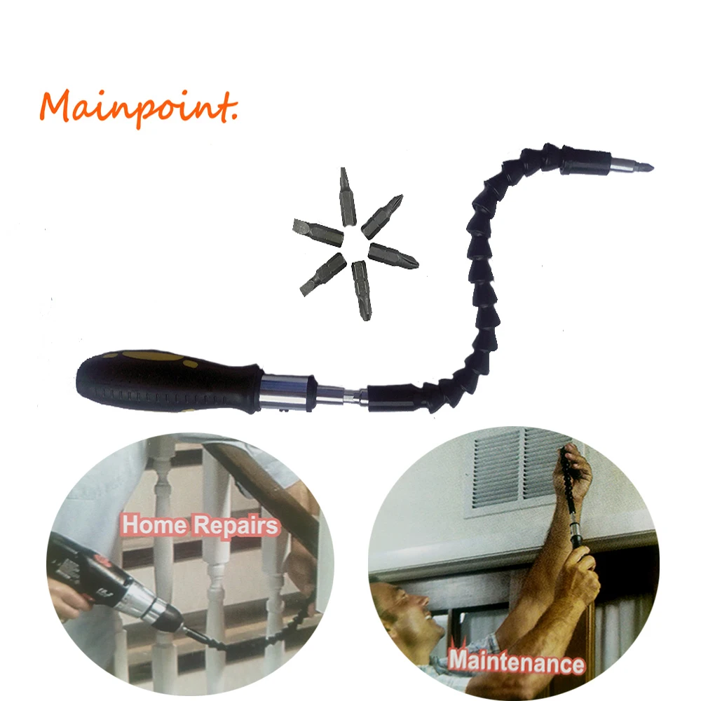 Snake Screwdriver Drill Bit Extender Extends Flexible Shaft Tool Multi