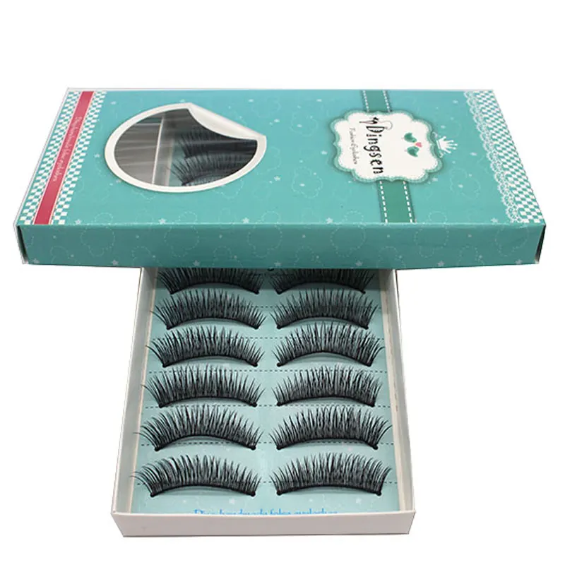 

100 Pairs Women Girls Cosmetic False Eyelashes Long Handmade Eyelash Extension Tool Fake Lashes Winged Eyelashes Cilios Posticos