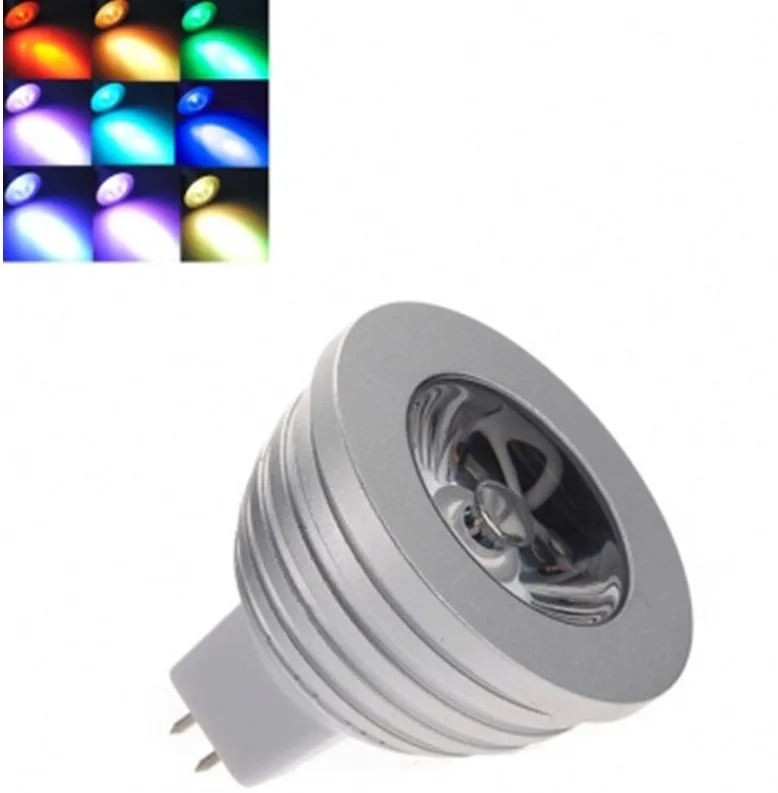 Светодиодные лампы rgb 16 Цвет менять лампы E14 E27 GU10 MR16 3 W Spotlight AC110V 220 V для дома вечерние украшения света с ИК-пульт