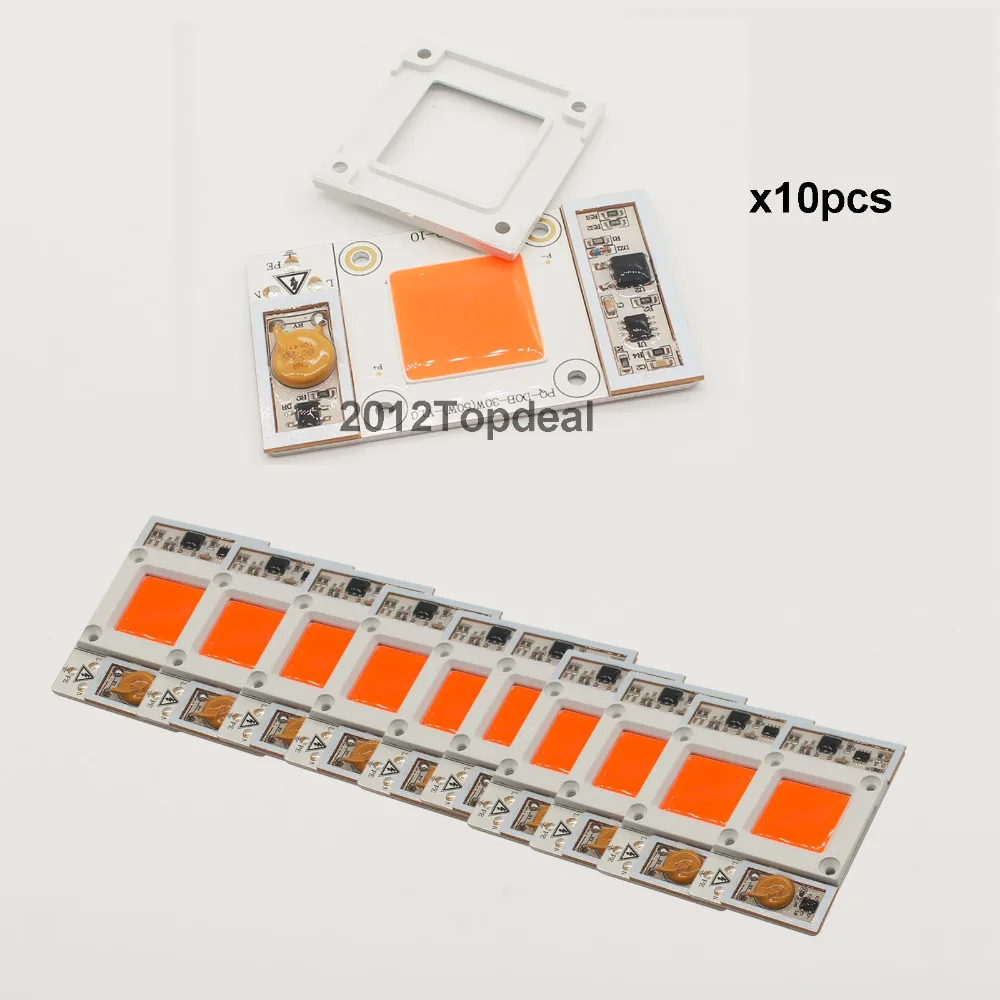 50 Вт 170-265 в AC высокомощный светодиодный чип встроенный драйвер теплый белый холодный белый 10000K 20000K 30000k светодиодный, полный спектр светодиодный