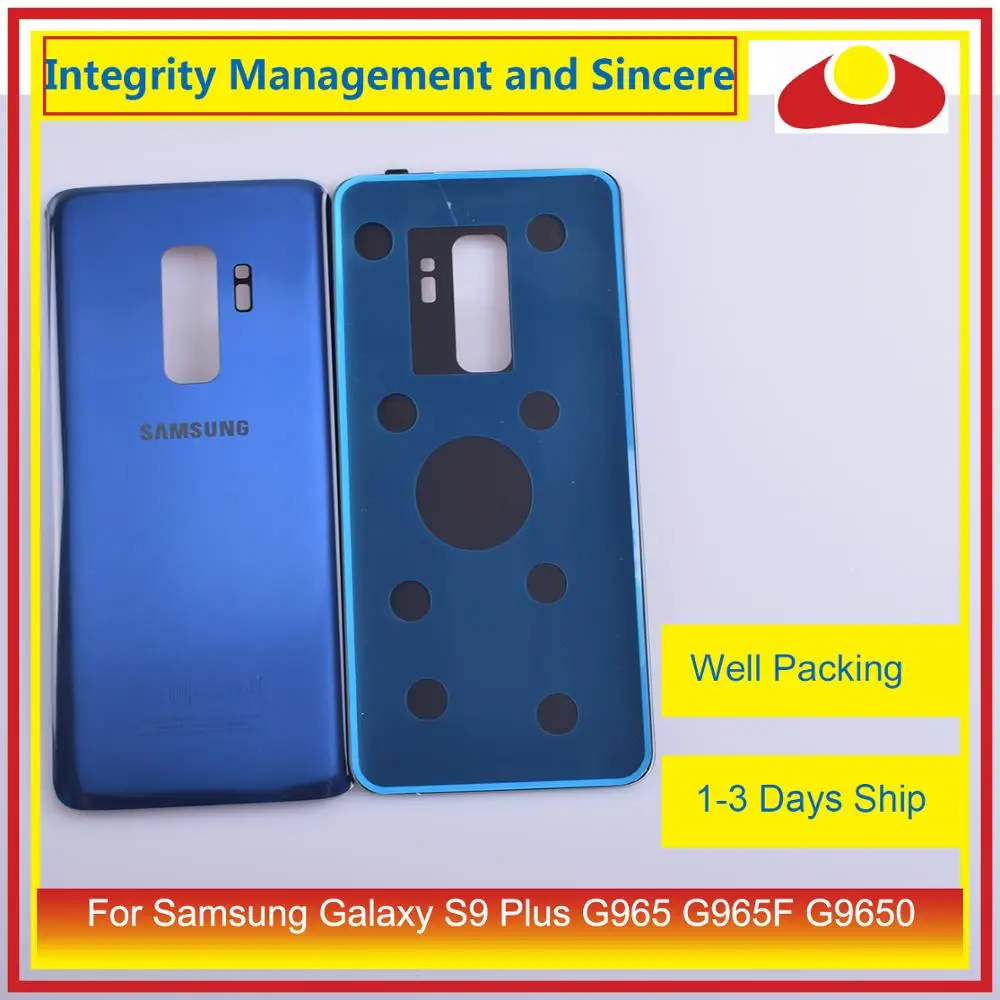 Оригинальный корпус для Samsung Galaxy S9 Plus G965 G965F G9650 с аккумулятором задняя стеклянная